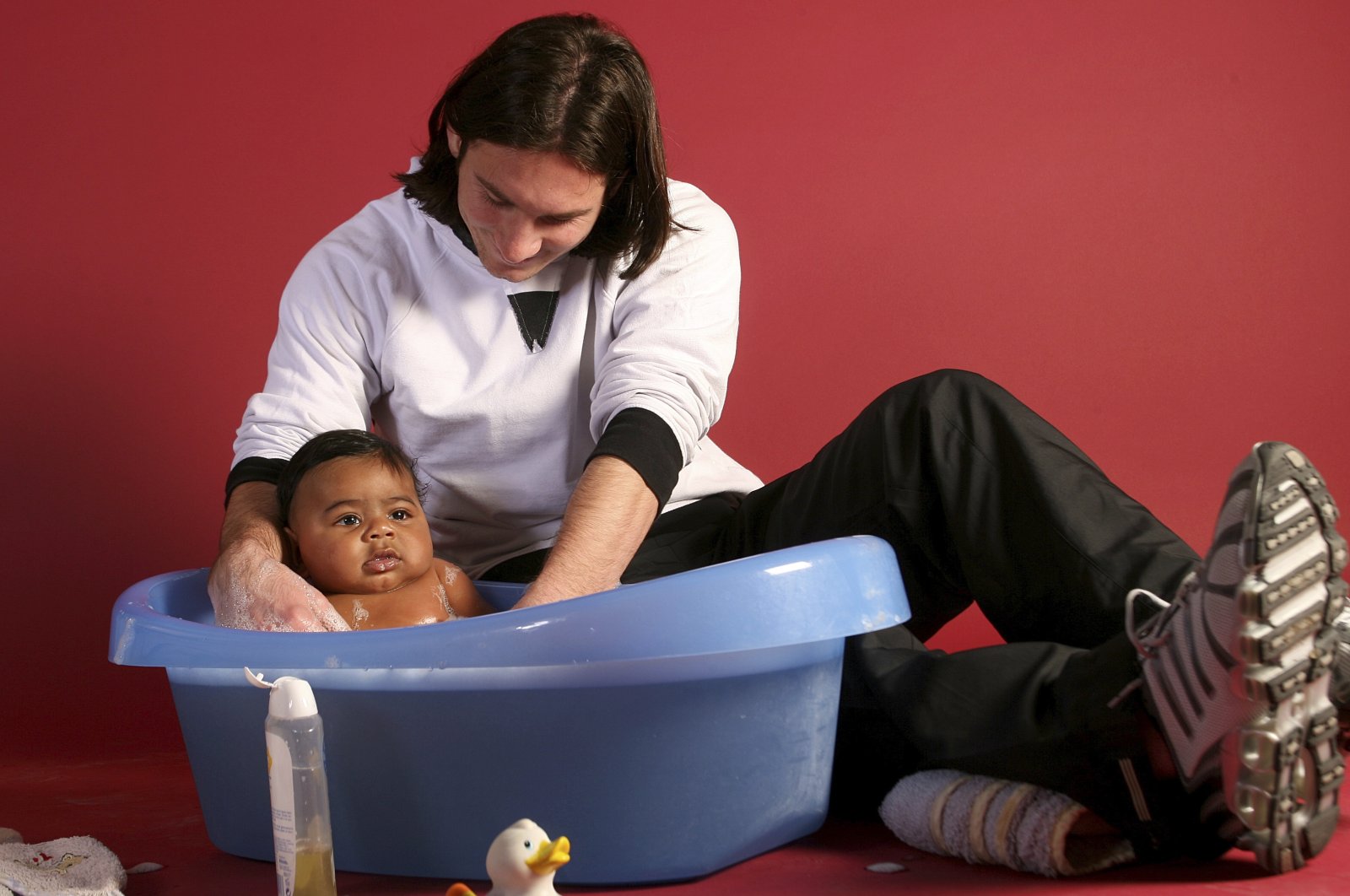 Messi Bathing Lamine Yamal